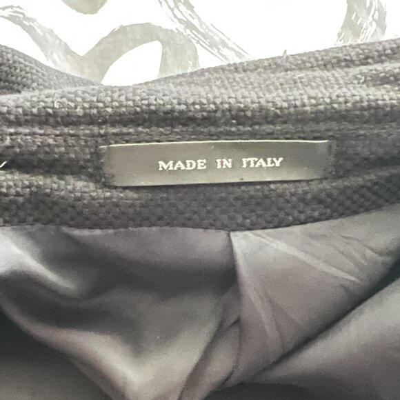 $1899 Authentic EMPORIO ARMANI Made in ITALY Men's Black 3 Buttons Blazer Sz.46R - Picture 6 of 12